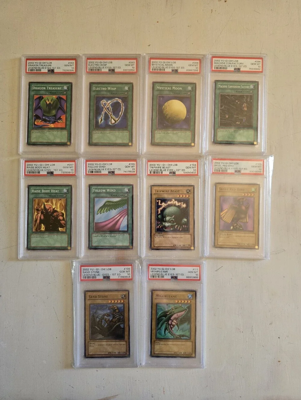 (40) PSA 10 1st. Edition LOB Slabs